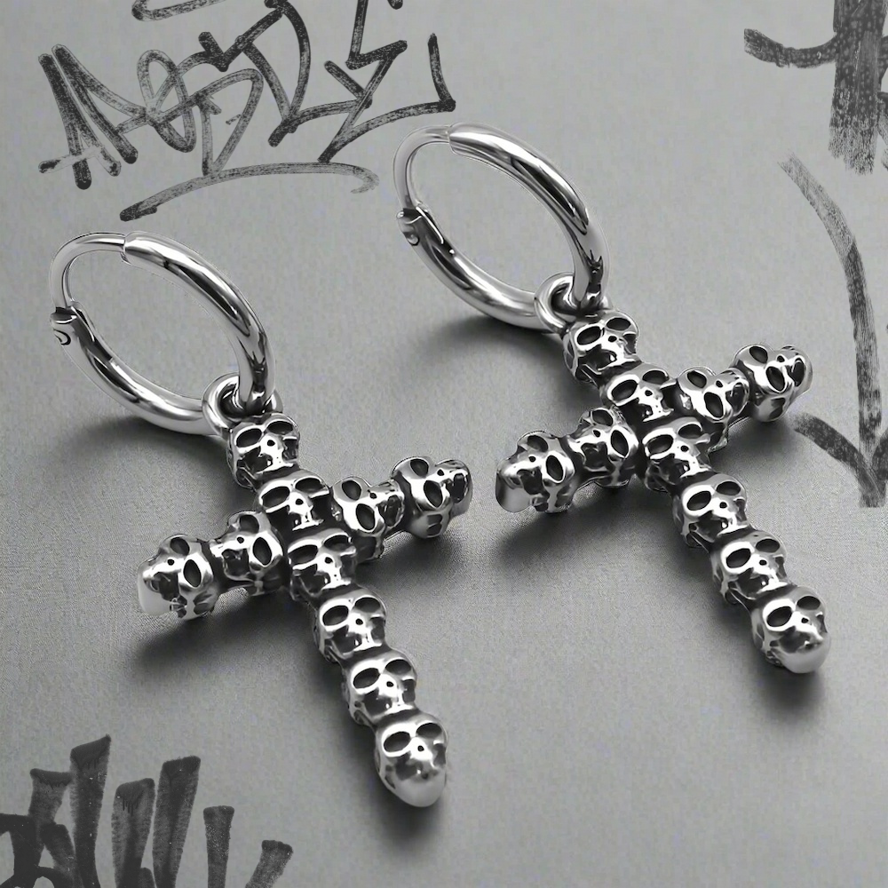 Skull Cross: Earrings
