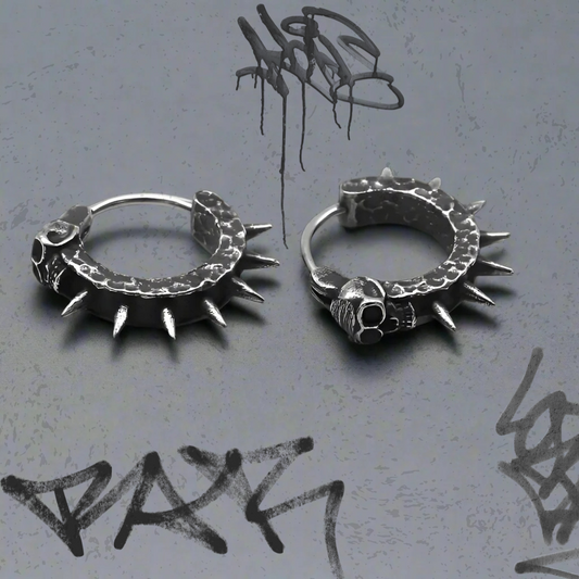 Vintage Skull & Thorns: Earrings
